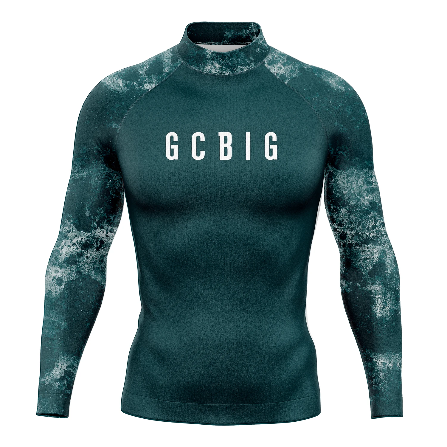 Mens Summer Long Sleeve Surf Wear Clothing UV SunSwimming Tight T-Shirt Rashguard Gym Sets Rash Guards Skins Surfing Suit Diving
