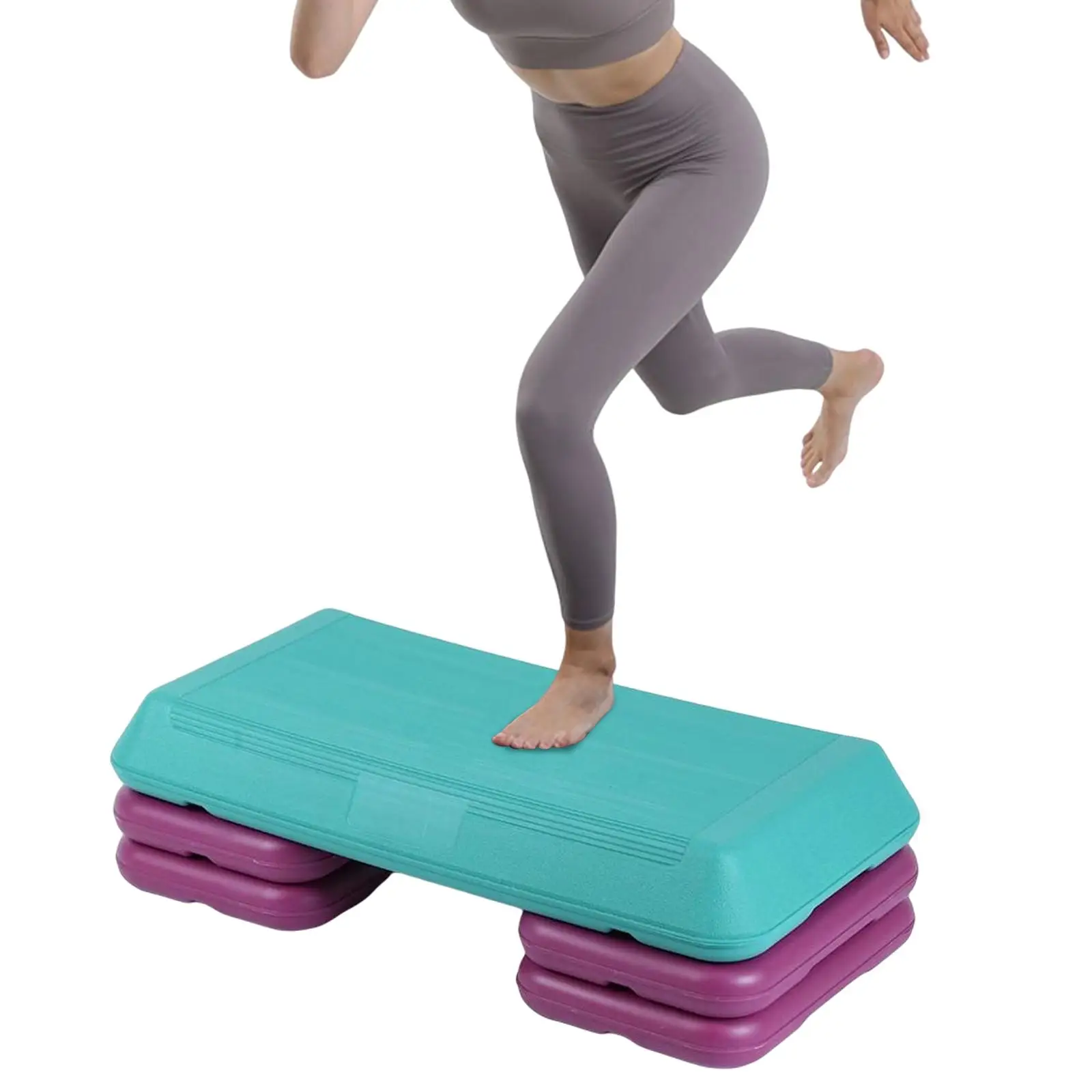 Fitness Pedal Non Slip 3 Height Practical Board Durable Aerobic Step Platform for Child Men and Women Balancing Training Gym