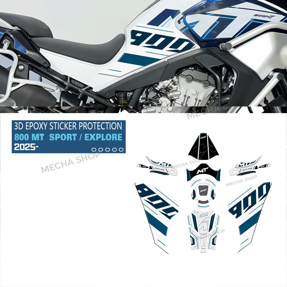 

Tank Pad for CFMoto 800MT Explore Sport 2025 3D Resin Hand Guard Protection Kit