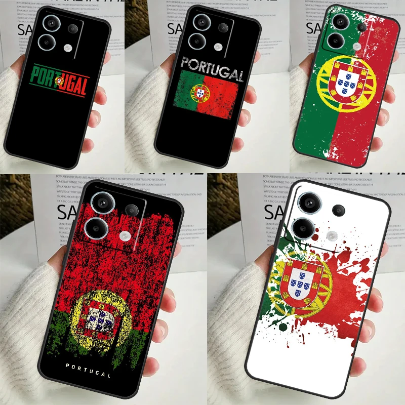 Portugal National Flag Case For Xiaomi Redmi Note 13 12 11 8 9 10 Pro Note 12S 11S 10S Redmi 12 10C 12C 13C Cover