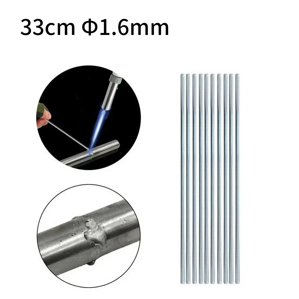 10Pcs bacchette per saldatura in alluminio brasatura a filo facile saldatura a fusione vergella a bassa temperatura saldatura a polvere strumenti per saldatura a barra di saldatura muslimb