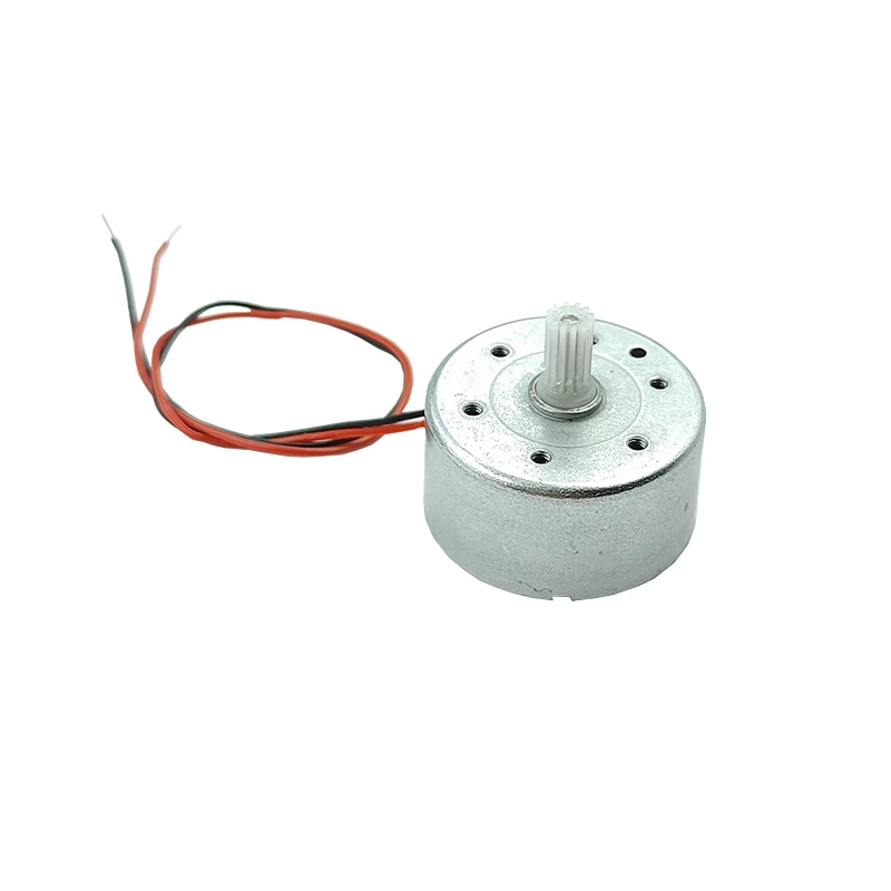 RF-300C Micro 300 Motor DC 3V 6V 9V 12V 7200RPM Mini Mute 24mm Round Spindle Motor 2mm Shaft DIY Solar Power Hobby Toy Fan Model