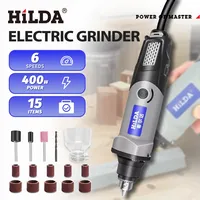 HILDA Electric Drill Rotary Tool Electric Tools Variable Speed 400W Mini Drill 6 Position Rotary Tools Mini Grinding Machine