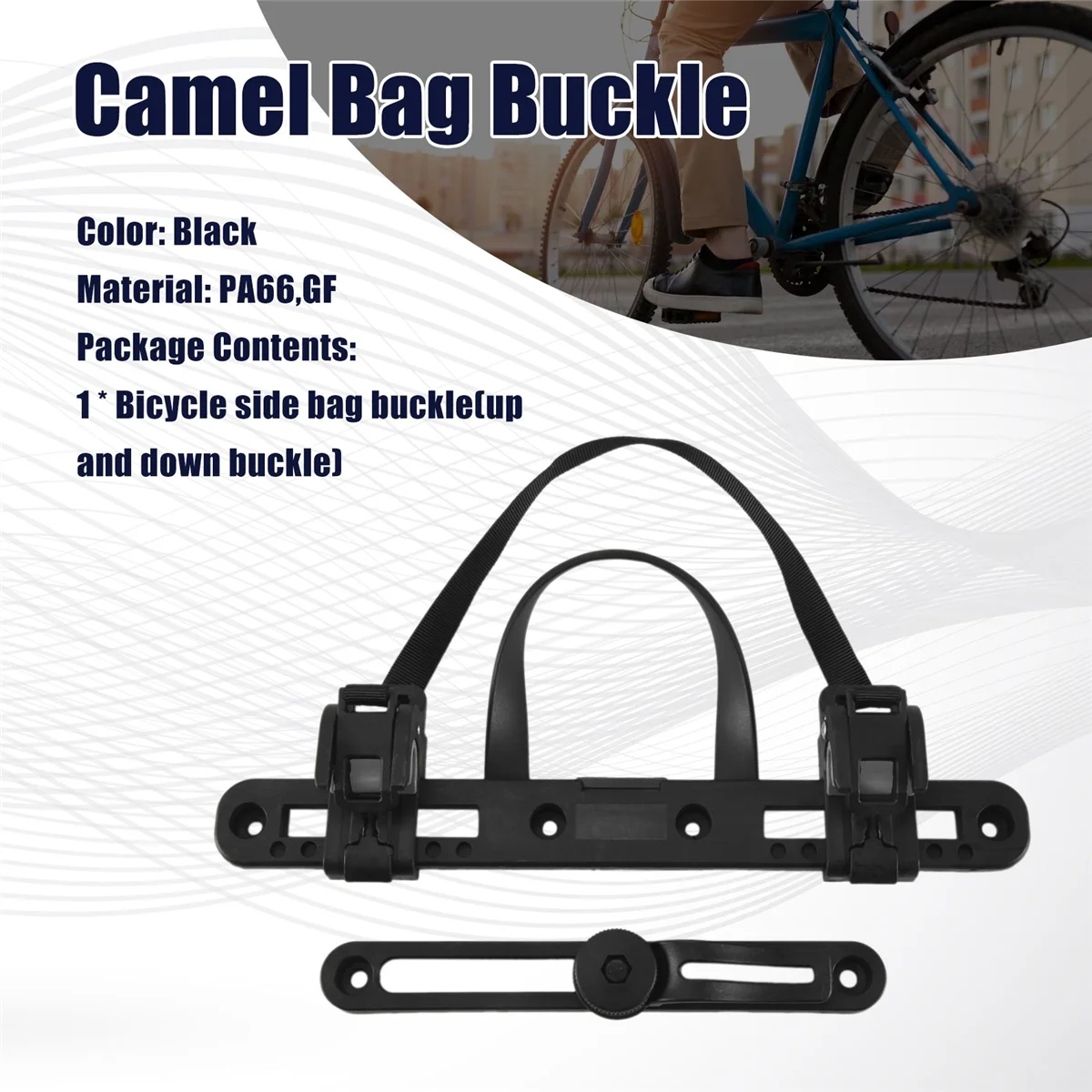 Camelo saco fivela acessórios de bicicleta fivela de bagagem saco de bicicleta fivela equipamento de equitação