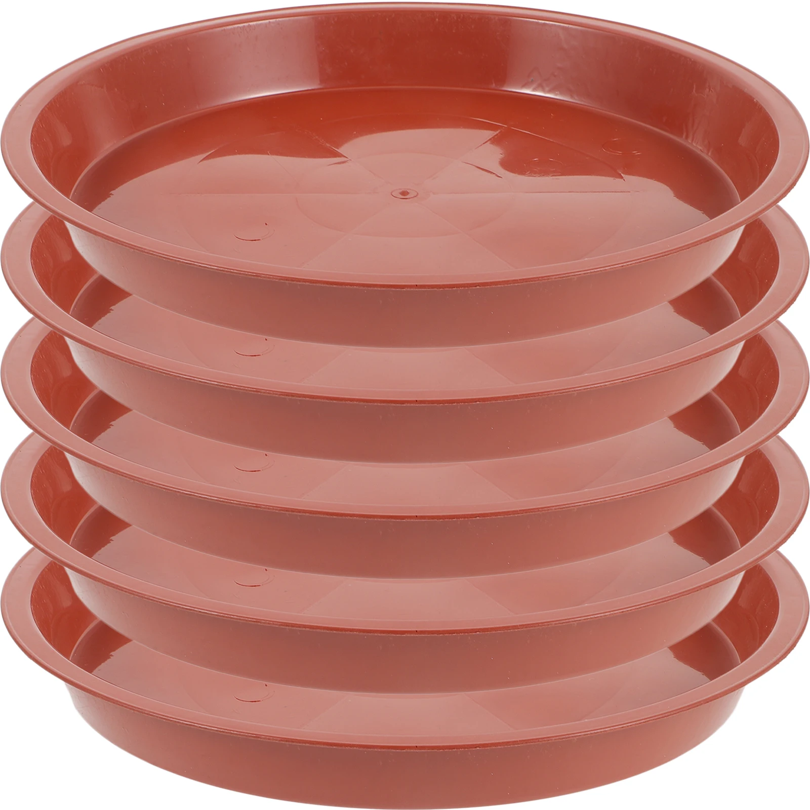 

5pcs Round Plastic Flower Pot Tray 24cm Outer 20cm Inner 2.6cm Height Plant Saucer Water Collector GardeningAccessory Durable
