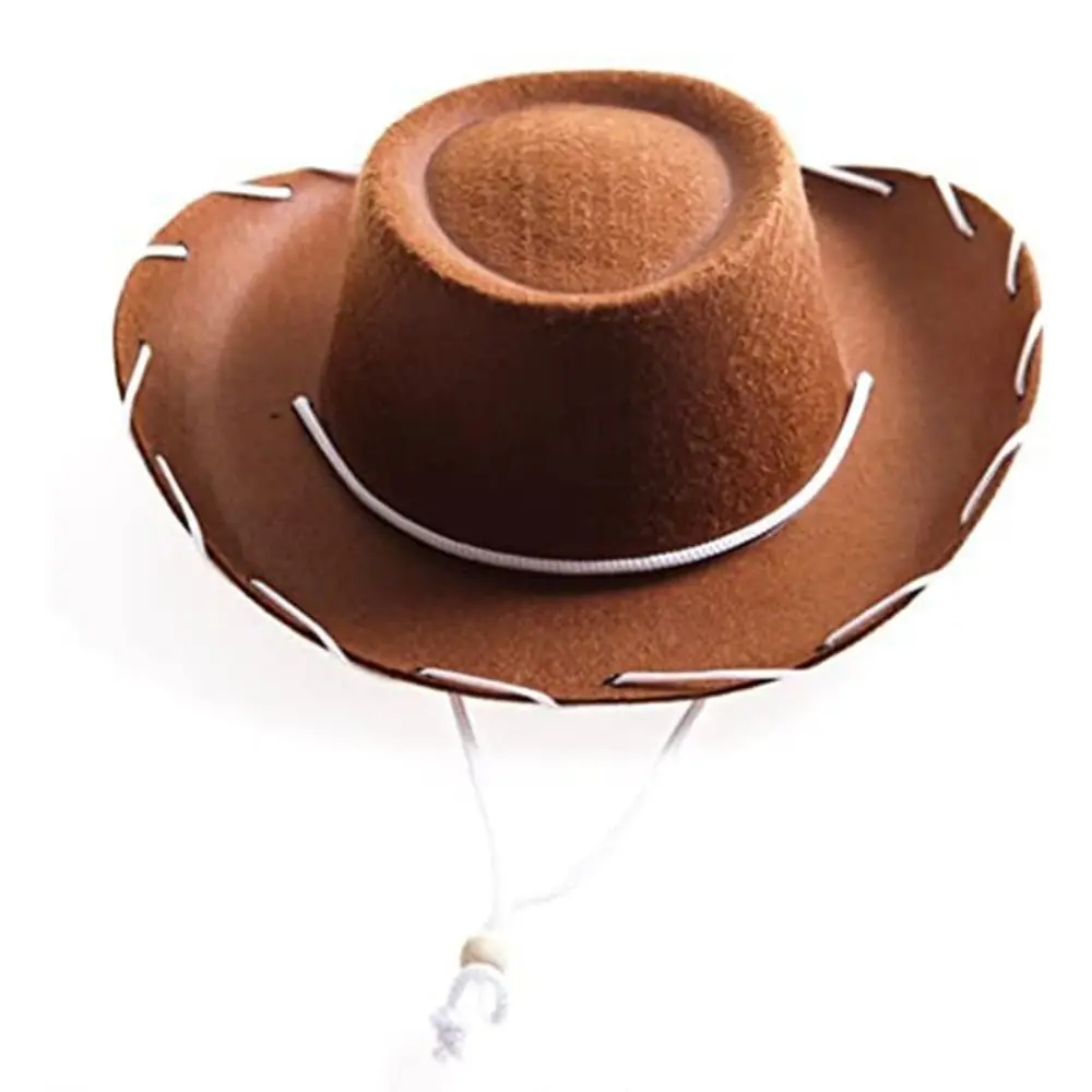 Lustiges Cowboy-Accessoire, Cowboyhut, verstellbarer Filz-Prinzessinnenhut, Requisite für Verkleidung, Cosplay-Kostüm, Cowgirl-Hut, Geburtstag – Detail 4