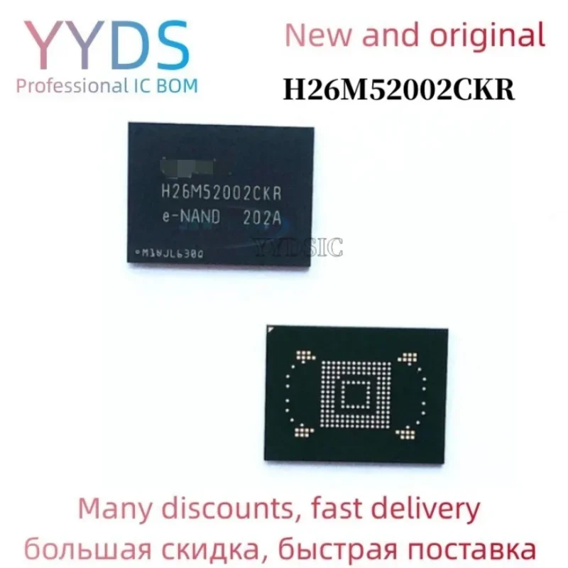 

100% new original H26M52002CKR BGA Memory chip