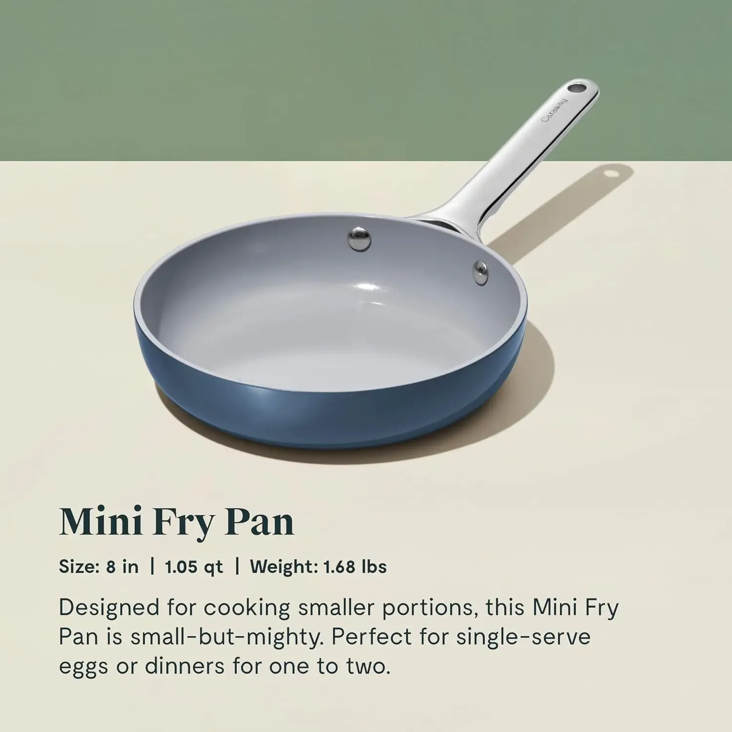 Mini Duo-Antiaderente Cerâmica Mini Fry Pan, 1.05 qt, 8 ", Novo