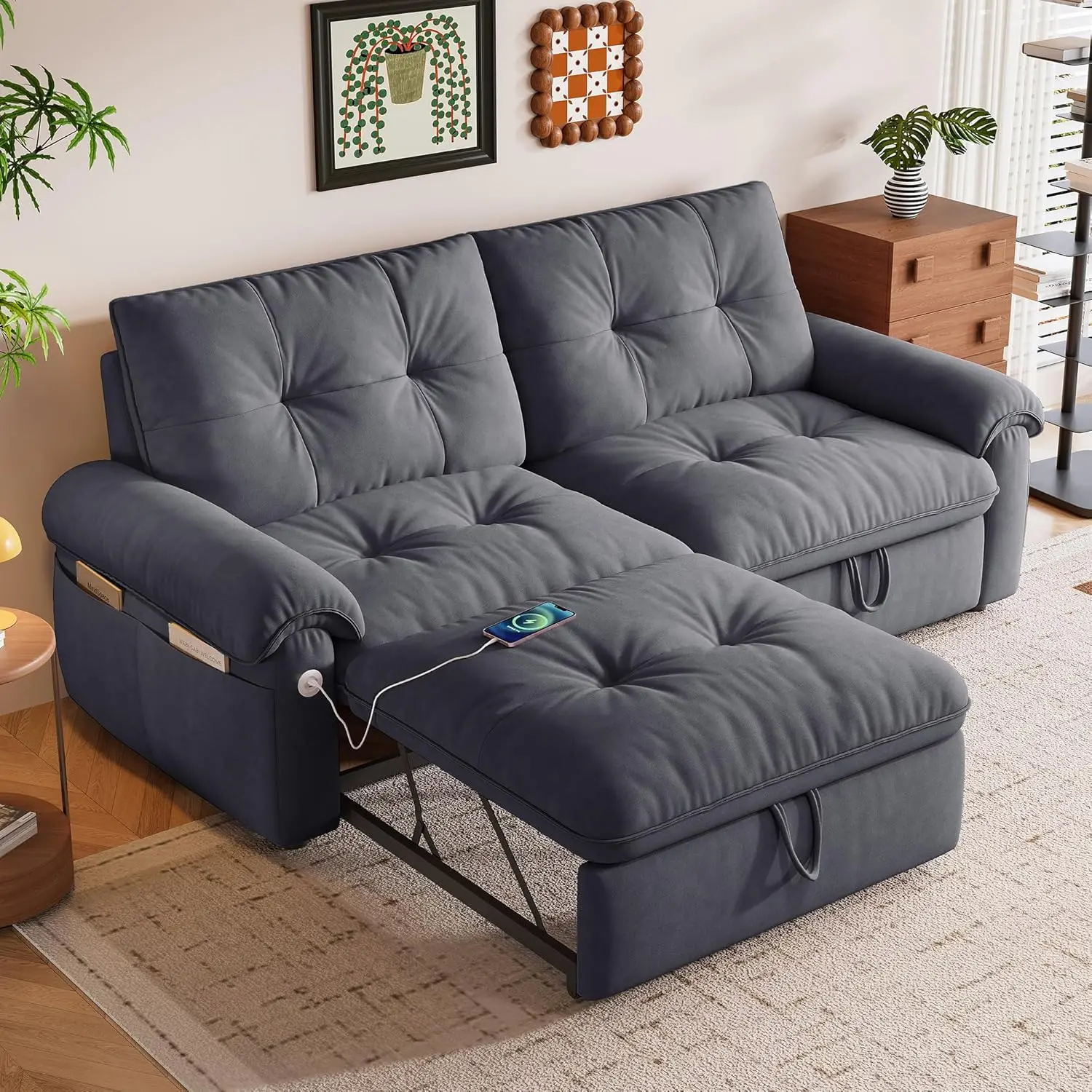 77" Queen Size Sofa…