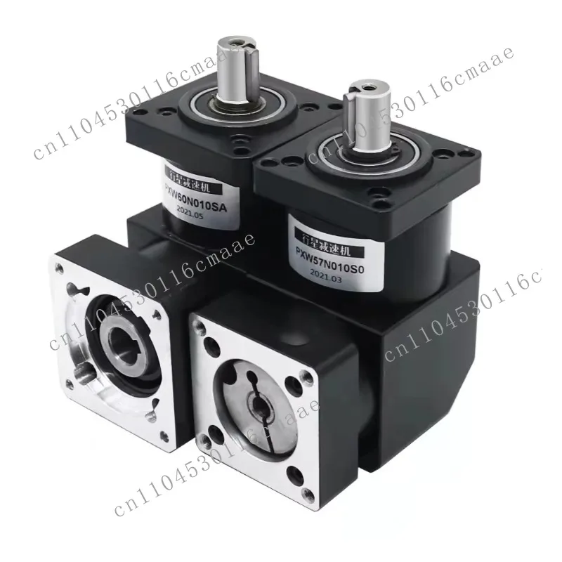 Caja de Engranajes Planetarios en Ángulo Nema23/Nema24 PXW57/PXW60 para Motores CNC/Stepper/Servo con Varias Relaciones de Reducción