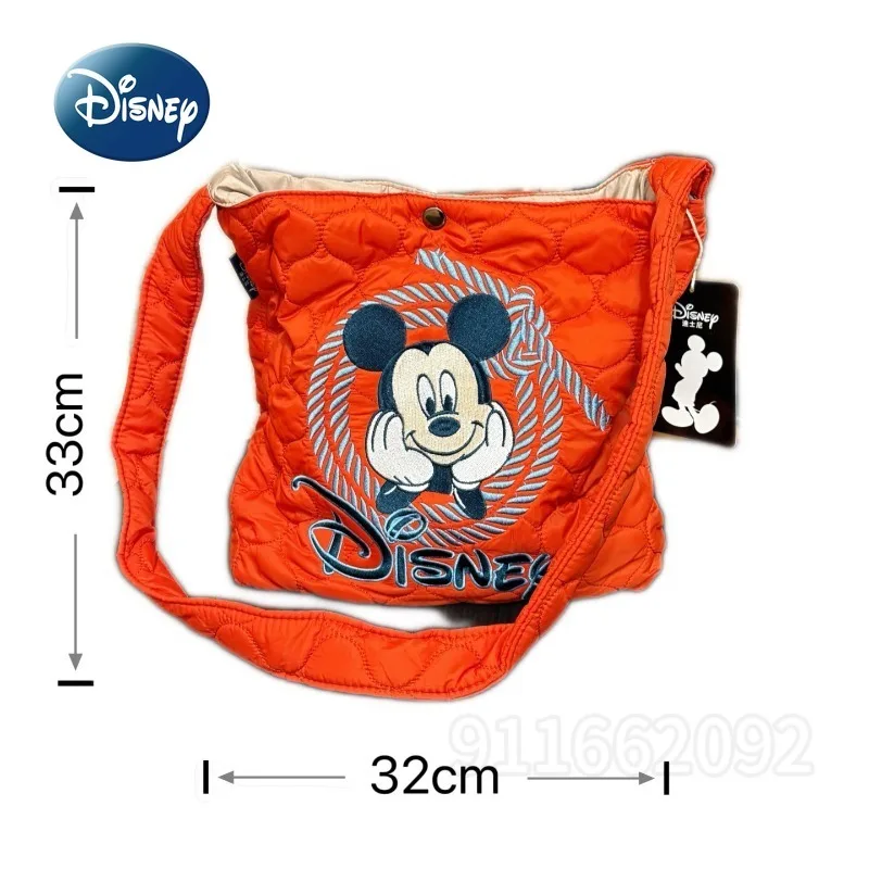 ديزني ميكي حقيبة يد نسائية جديدة كارتون موضة حقيبة كتف نسائية ماركة فاخرة أصلية حقيبة كتف كاجوال عبر الجسم