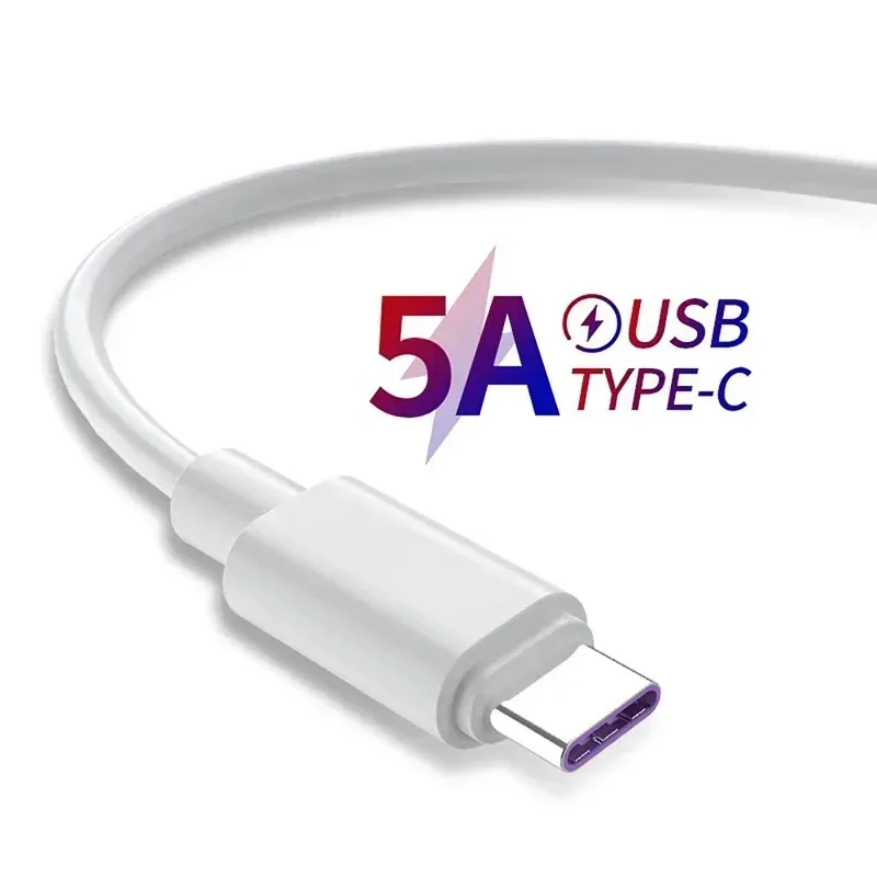 

1-6pcs 5A USB Type C Cable Fast Charging Mobile Phone Charger Type C Data Cord For Samsung S20 S9 S8 Huawei P40 Xiaomi Redmi