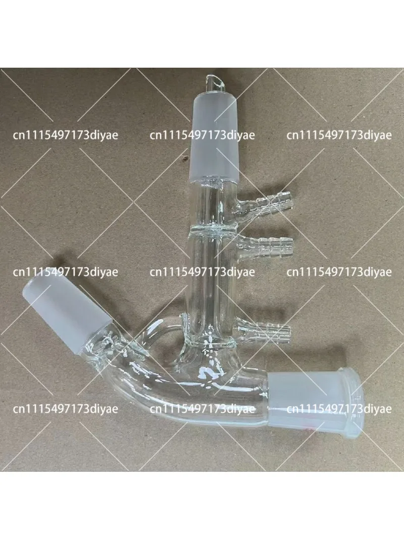 Glass Microdistiller Grinding Mouth Distillation Connection Pipe Fractionation Head, Vertical Thorn Distillation Equipment 19/26