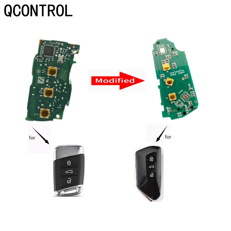 QCONTROL Car Control Remote Key Electronic Circuit Board For Volkswagen VW Magotan B8 Passat Variant 2015-2019