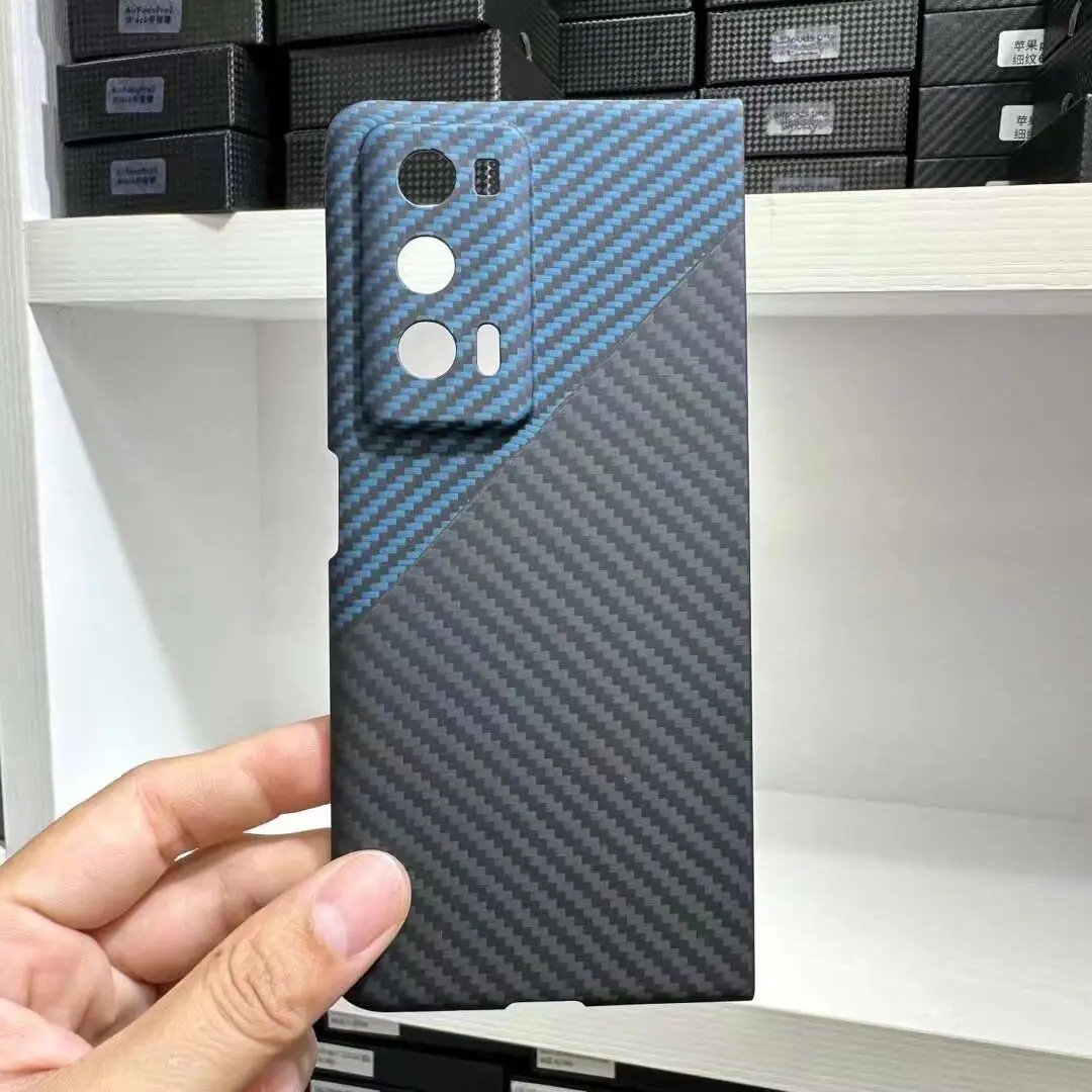 Carbon Fiber Case for Honor Magic V2 Case Aramid Fiber Case Ultra-Thin Shockproof Protective Case for Honor Magic V2 Phone Cover