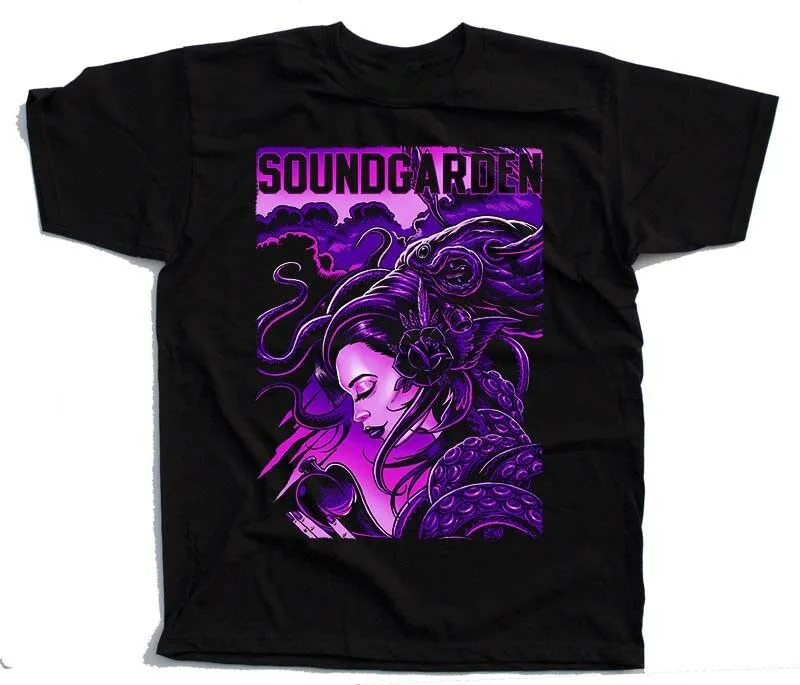 Soundgarden V1 Chris Cornell Grunge Vintage Cotton Black Men Shirt