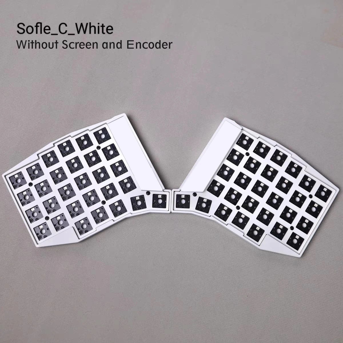 무선 분리형 키보드 새로운 무선 Sofle 58 키 롤러 조이스틱 ZMK Choc 로우 프로파일 스위치 핫 스왑 RGB 키보드
