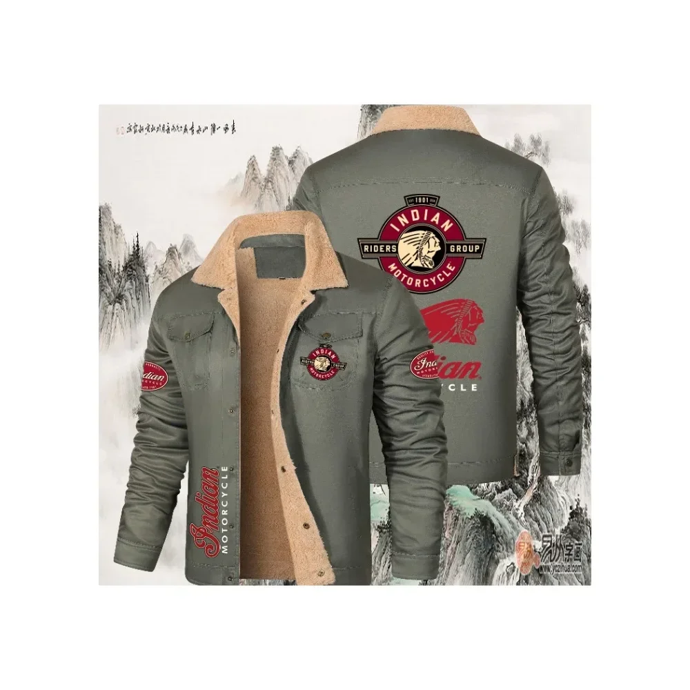 AliExpress Indian Motorcycle Brand LOGO 2025 New Men's Jacket, Hoodie, Outdoor Sport, Morning Run, Cycling, Running, Outdoor Fishing Jacket