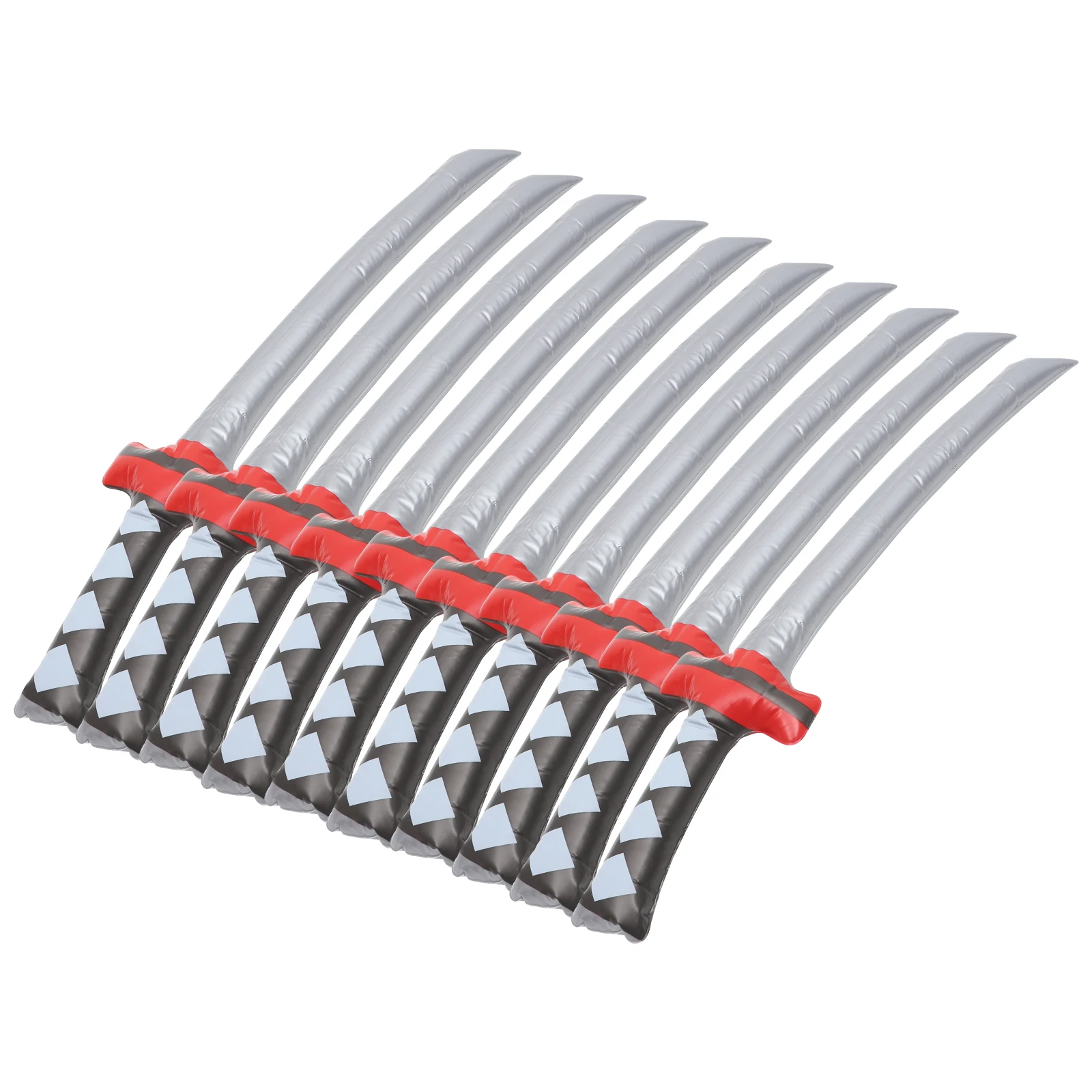 10 Stück aufblasbare Schwerter Luftballons Piratenzubehör für Kinder Partygeschenke Rollenspiel Kampfspiel Outdoor-Spaß