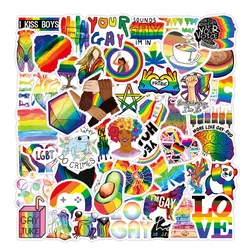 10/30/50PCS Rainbow LGBT Gay Pride Stickers DIY Skateboard Phone Laptop Luggage Suitcase Car Bike Wall Decals Sticker Toys Gift