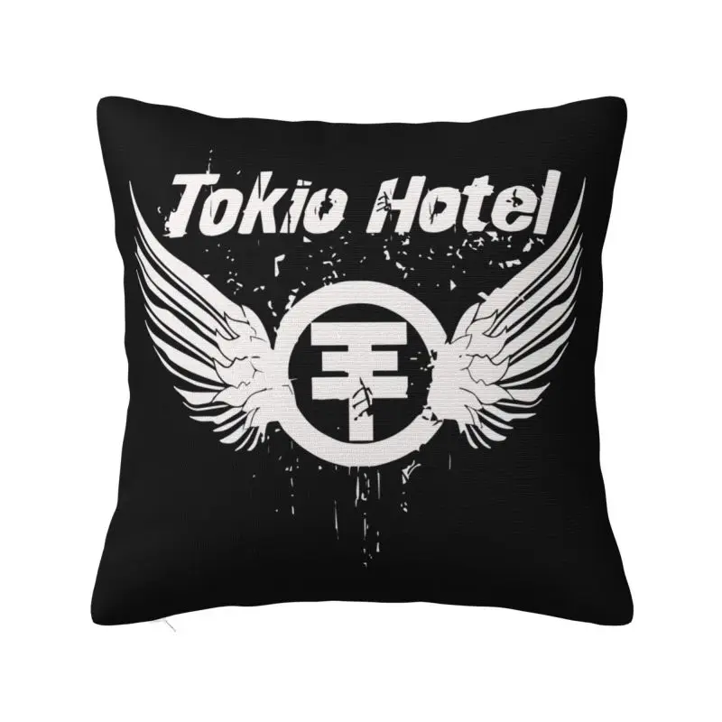 Benutzer definierte moderne Tokio Hotel Rockband Rechnung Kaulitz Kissen bezug für Sofa Polyester Kissen bezug