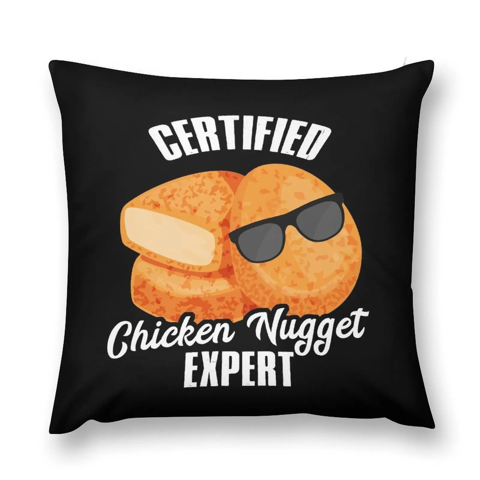 Certified Chicken Nugget Expert Food Snacks Throw Pillow Pillowcases Cushion Covers Sofa Pillowcases For Pillows pillow