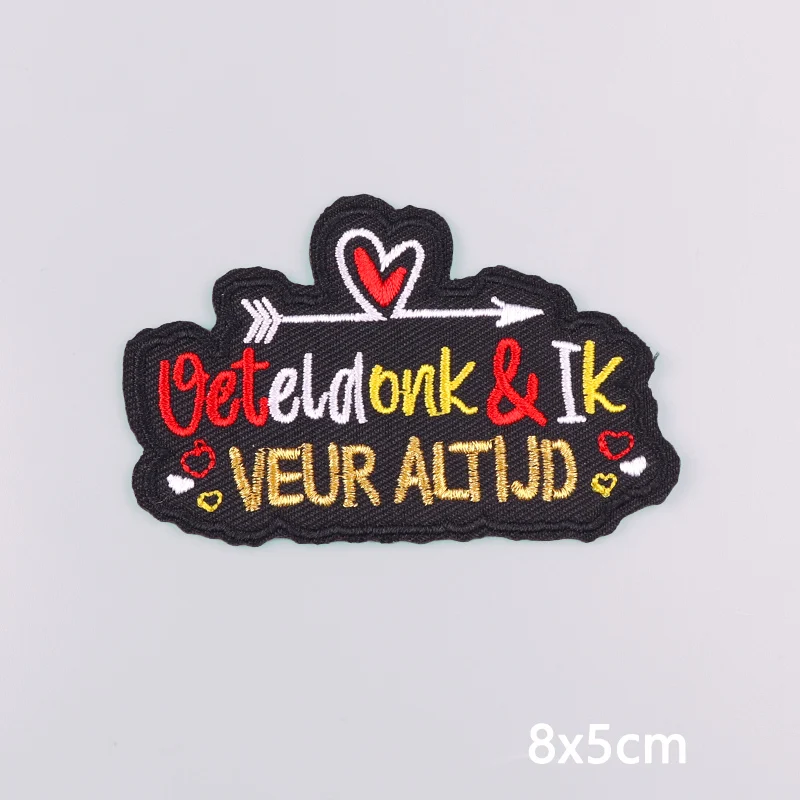 Neue gestickte Patches Oeteldonk Emblem Patch Eisen auf Patch auf Kleidung Niederlande Karneval Frosch Applikation Patches für Kleidung – Detail 10