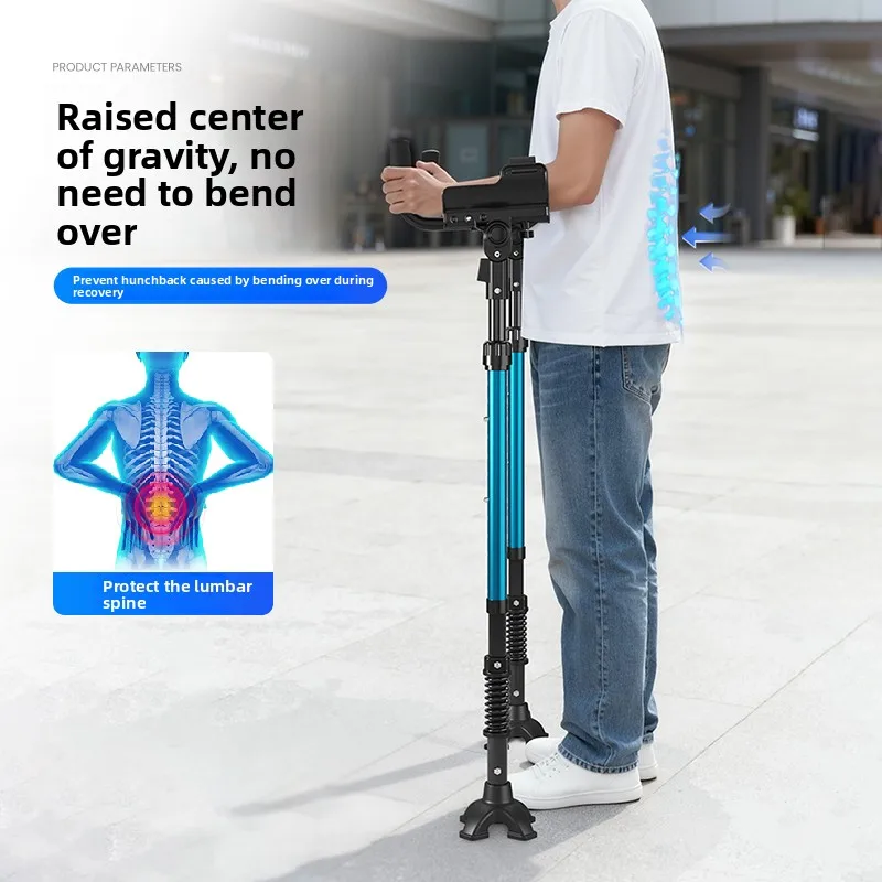 Medical Crutch Elbow Crutches Pair Folding Forearm Crutches for Adult Sturdy Arm Support for Ankle Injury, Mobility Aids Walkers