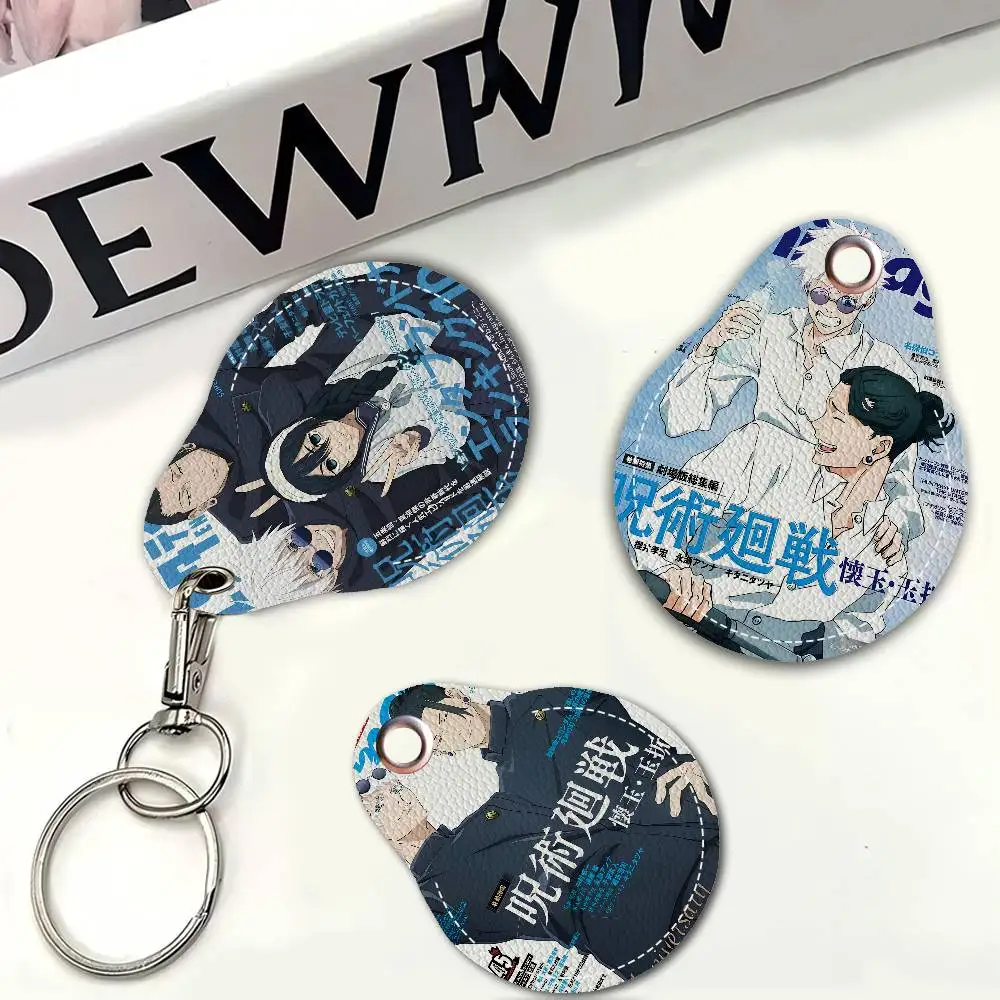 الكلاسيكية اليابان أنيمي Jujutsu Kaisen قطرة الماء بطاقة الوصول حافظة مكافحة خسر بصمة واقية حامل بطاقة المفاتيح مكافحة السقوط #4