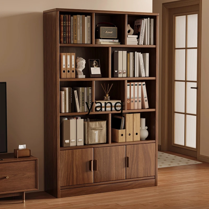 

Yhm against the wall solid wood bookcase living room floor shelf household