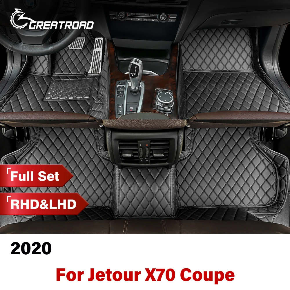 

For Jetour X70 Coupe 2020 Custom Car Floor Mats Automobile Carpet Cover Interior Details Accessories Protective Pad Parts