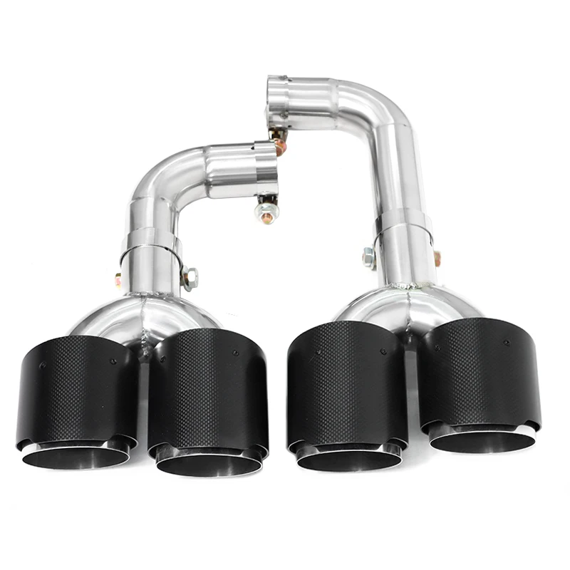 RVS Quad Uitlaatpijp voor 2022+ BMW X3 G01 X4 G02 20i 30i, X3M Competition Bumper Upgrade Uitlaatpijp
