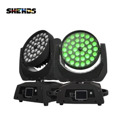 SHEHDS 36x18W LED ZOOM Moving Head Lighting RGBWA+UV For DJ Disco Bar Party Wash Stage Light Wedding  Light