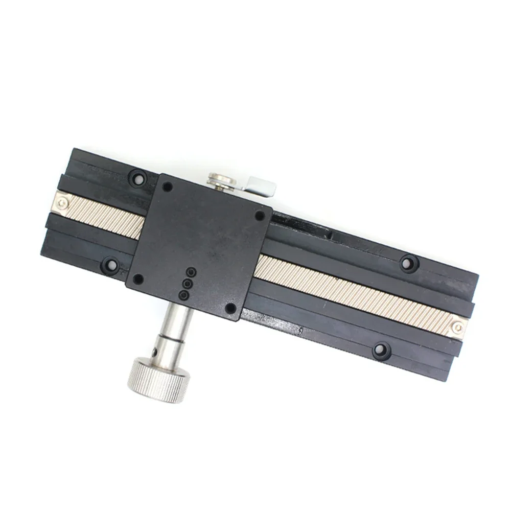 Manual Dovetail Groove Slide Table Linear Stage Long Stroke Displacement  Fine-Tuning Trimming Platform LWX25 LWX40 LWX60 X Axis