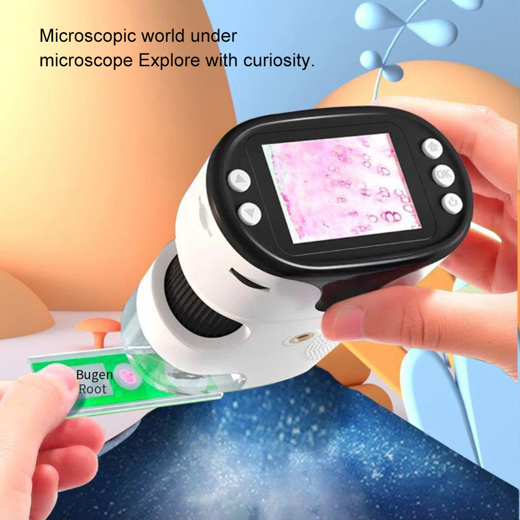 Portable 1000X Handheld Microscope Opticss Digital Microscope for Kids USB Data Transmission High-definition Camera And Video