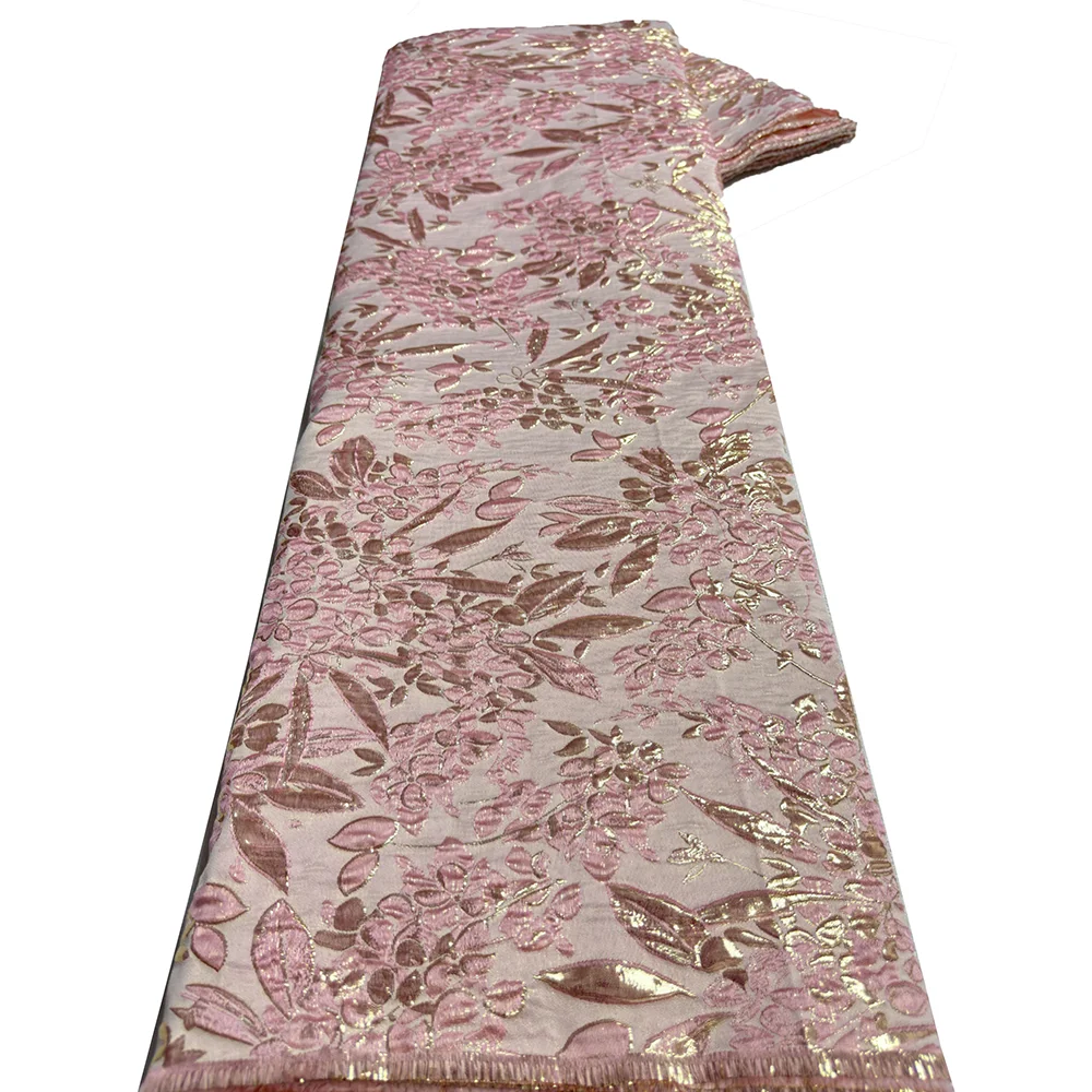 

Нигерийская кружевная ткань брокад 2025 года, высококачественное французское тюлевое кружево, 5 ярдов, африканская жаккардовая кружевная ткань для женских вечерних платьев