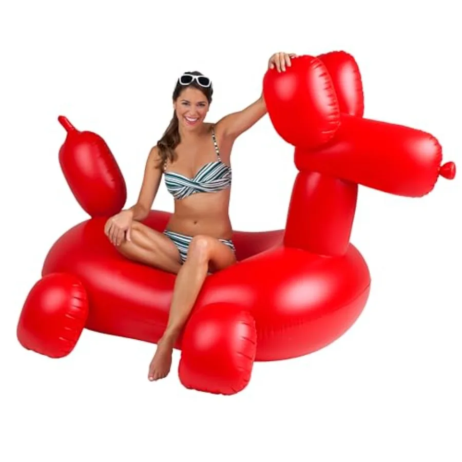 

. Giant Balloon Animal Pool Float, Over 4' Wide, Fun Inflatable Floatie Tube, Blow Up Swim Ring, Outdoor Summer Pool Party Wate