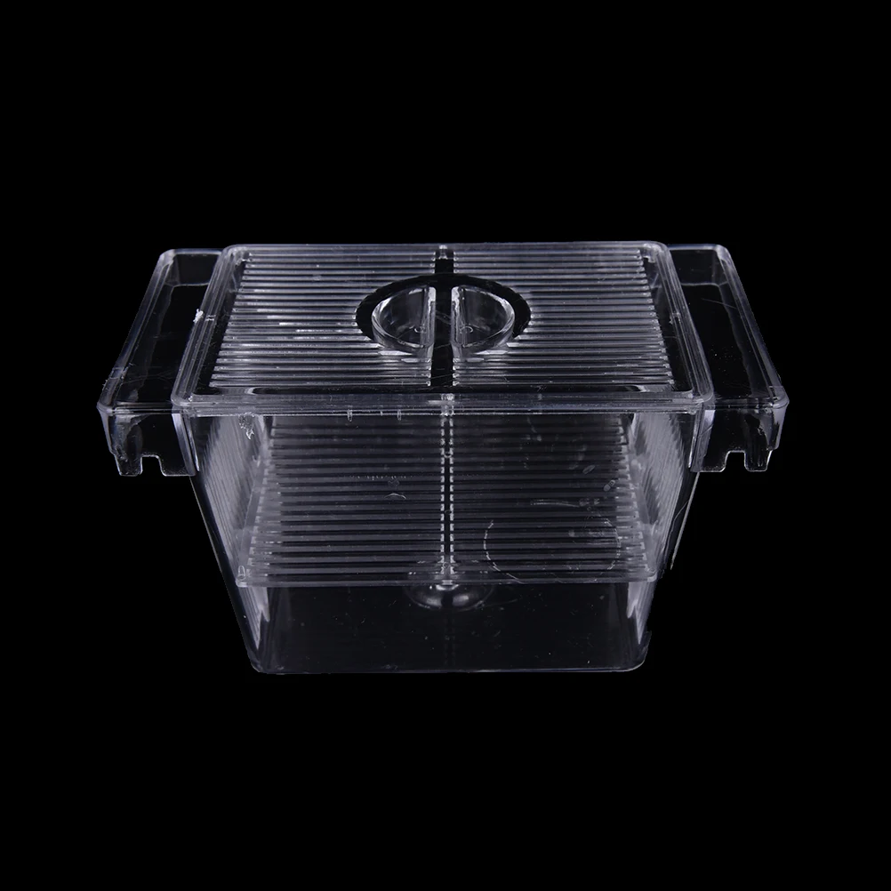 Fish Breeding Isolation Aquarium Hatchery Breeder Young Fish Incubator Box 2-Layer Breeding Tank