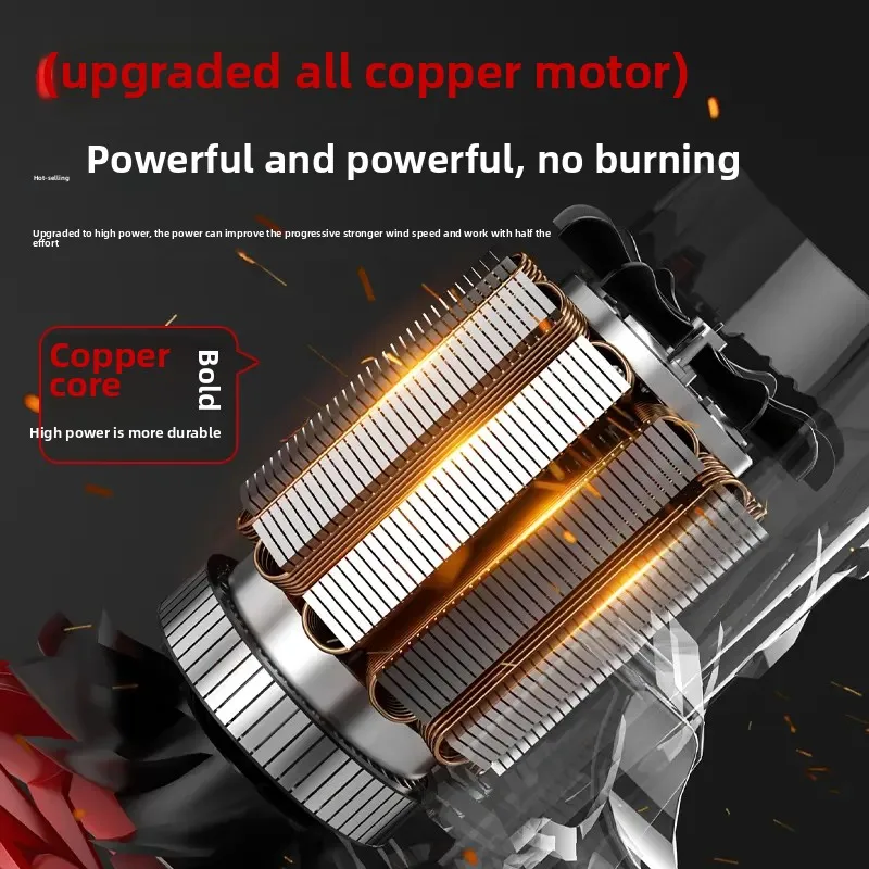 Turbin kipas kekerasan industri blower kuat berdaya tinggi, air cuci mobil, peniup debu, peniup salju listrik lithium