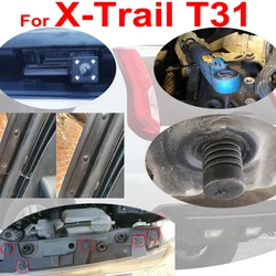 Upper Mount Bushing For Nissan X-Trail T31 2013 2012 2011 2010 2009 2008 2007 Door Weatherstrip Rivet Clip Bonnet Hood Buffer