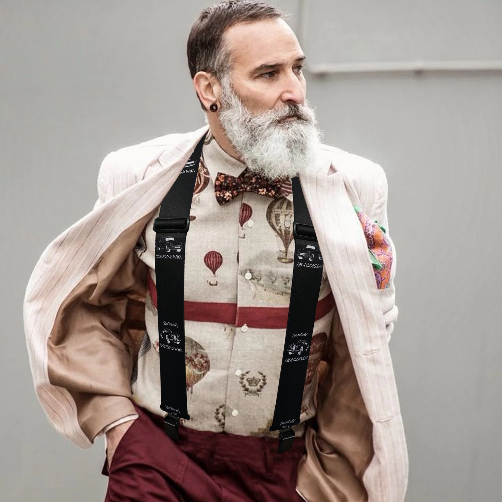 حمالات رجالية من MELOTOUGH مقاس 2 بوصة بحمالات خلفية مرنة على شكل حرف Y للرجال حمالات شديدة التحمل مع مشبك قوي للسراويل #5