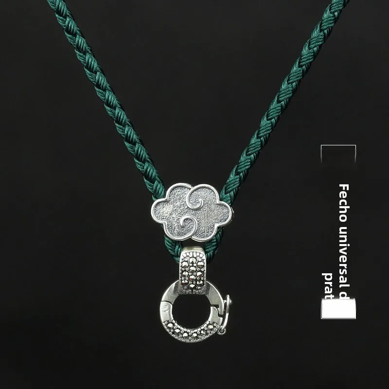 universal-silver-pendant-cord-for-crystal-amber-jade-carvings-pumpkin-seed-aped-clips-faion-jewelry-accories