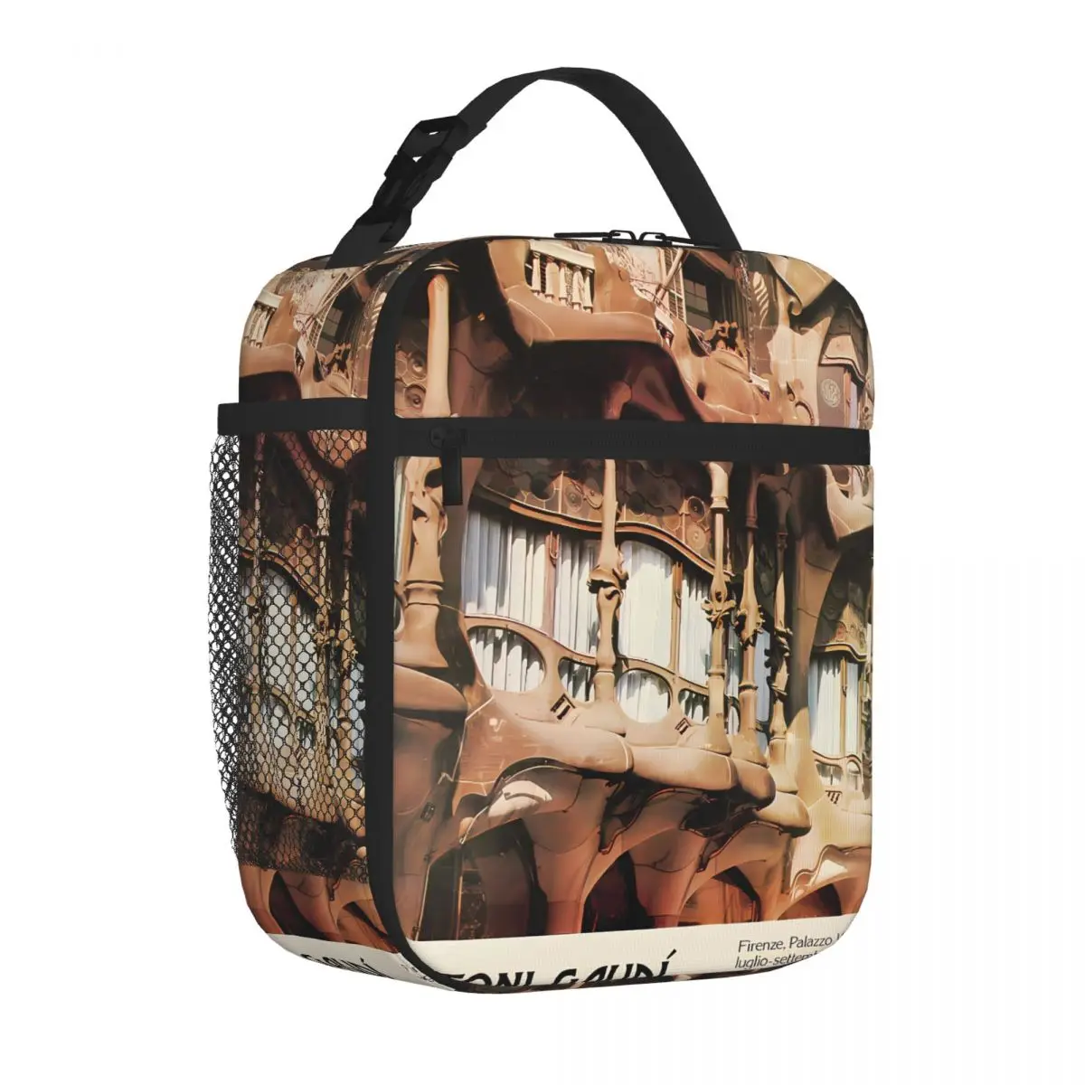 Bestselling Antoni Gaudi Exhibition 1979 Multifunctional Waterproof Lunch Bag Backpacking Neoprene Lunch Bag