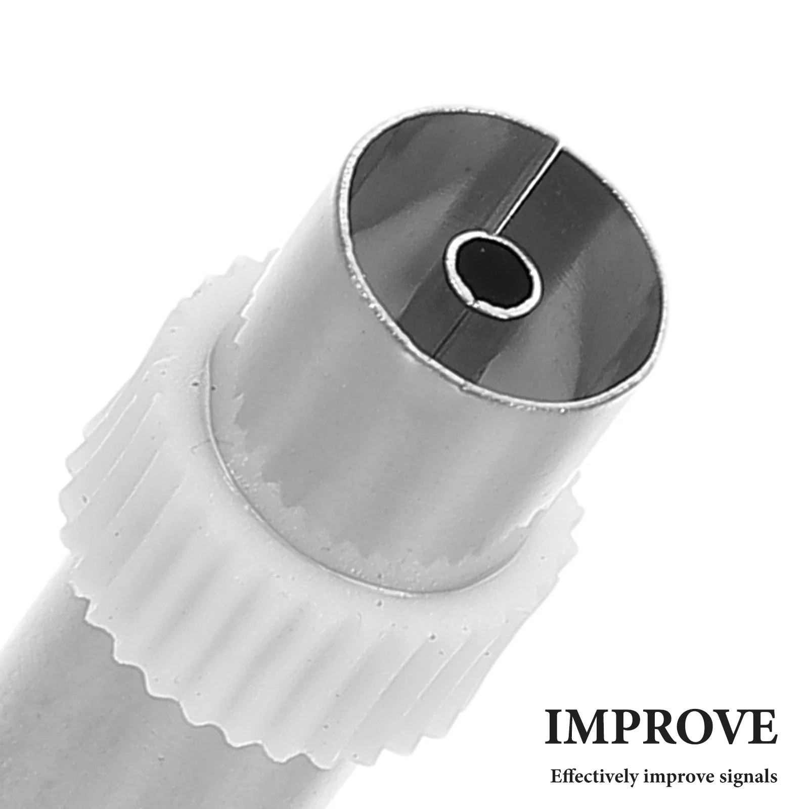 1pcs Female To Female Coaxial Adapter For Antenna Connection Durable Iron Plastic Material Coax Connector Aerial Socket