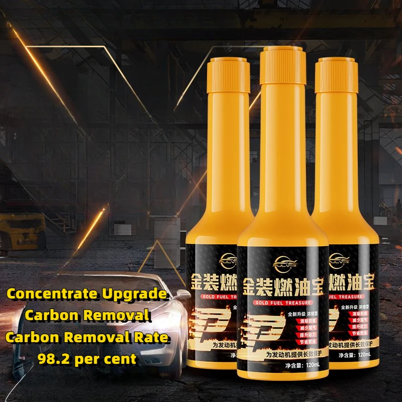 120 Fuel Plus Gold Concentrated Petrol Additive Injector Carbon Removal Fuel Saving Maintenance Engine Cleaner