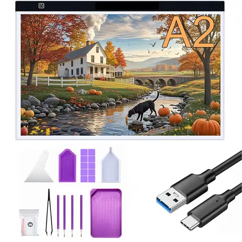 A2 Extra Large traçage lumière LED Pad luminosité réglable alimenté par USB bricolage diamant Art boîte à lumière pour diamant Art croquis