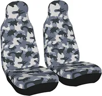 Car Seat Covers 2pcs Camouflage Dinosaurs Front Car Seats Vehicle Enterior Protector Suitable Fits Most Car Auto SUV Sedan Truck