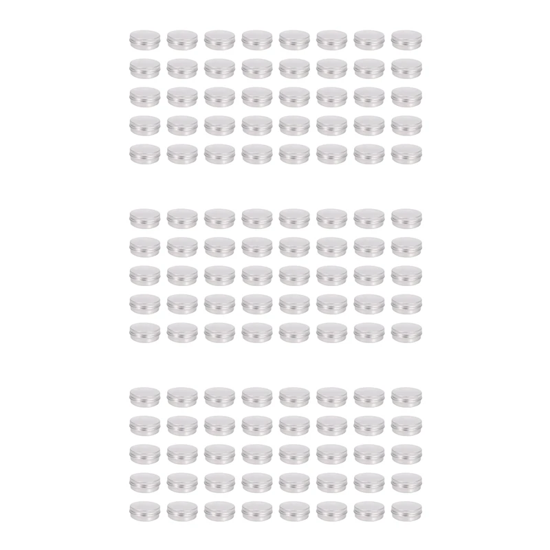 

Pack Of 120 Screw Top Round Aluminum Tins Cans - Aluminum Screw Lid Round Tin Container Bottle