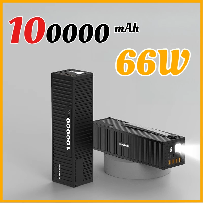 

Внешний аккумулятор 66W с быстрой зарядкой, 100000 мАч, большой емкости, для iPhone, Xiaomi, Samsung