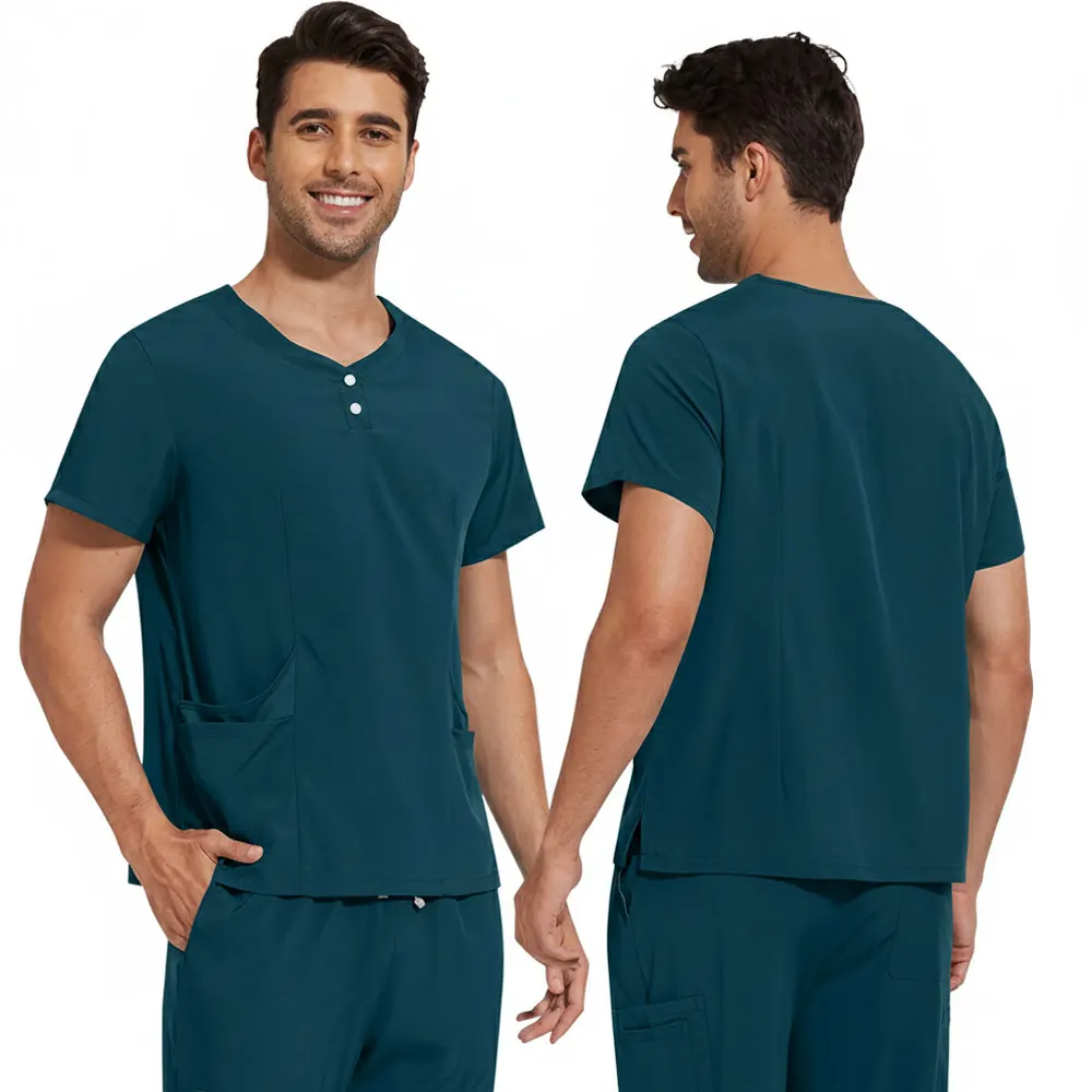 

Лето 2025 г., однотонная тонкая эластичная быстросохнущая ручная одежда, щетка для рук, одежда для медсестер, рабочая одежда, женский костюм